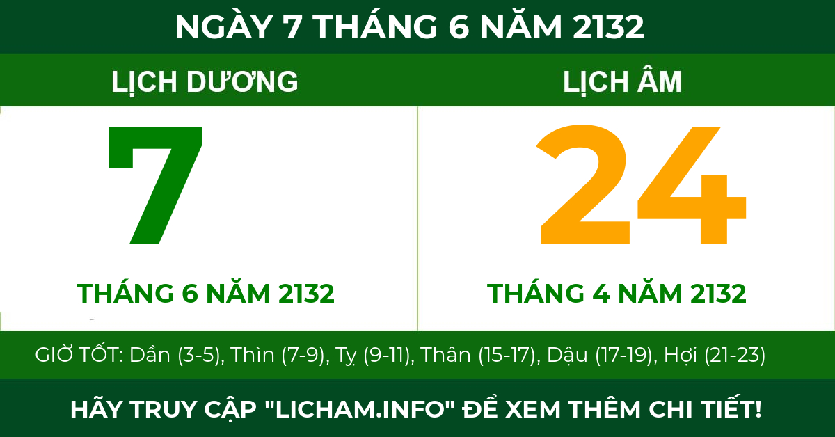 lịch âm ngày 7 tháng 6 năm 2132