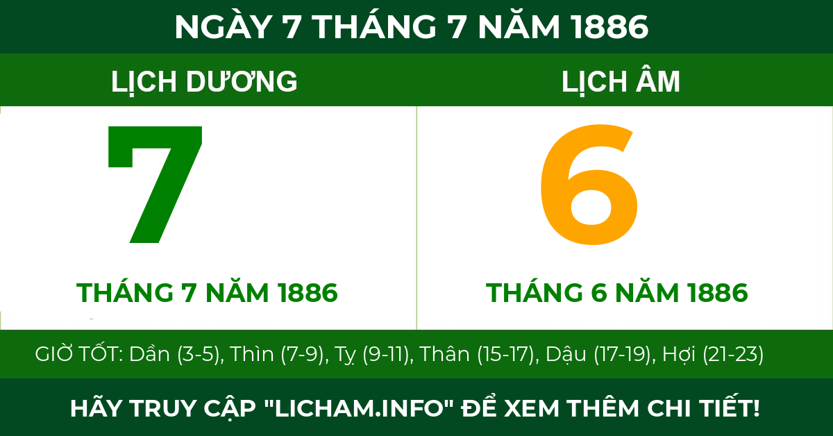 lịch âm ngày 7 tháng 7 năm 1886