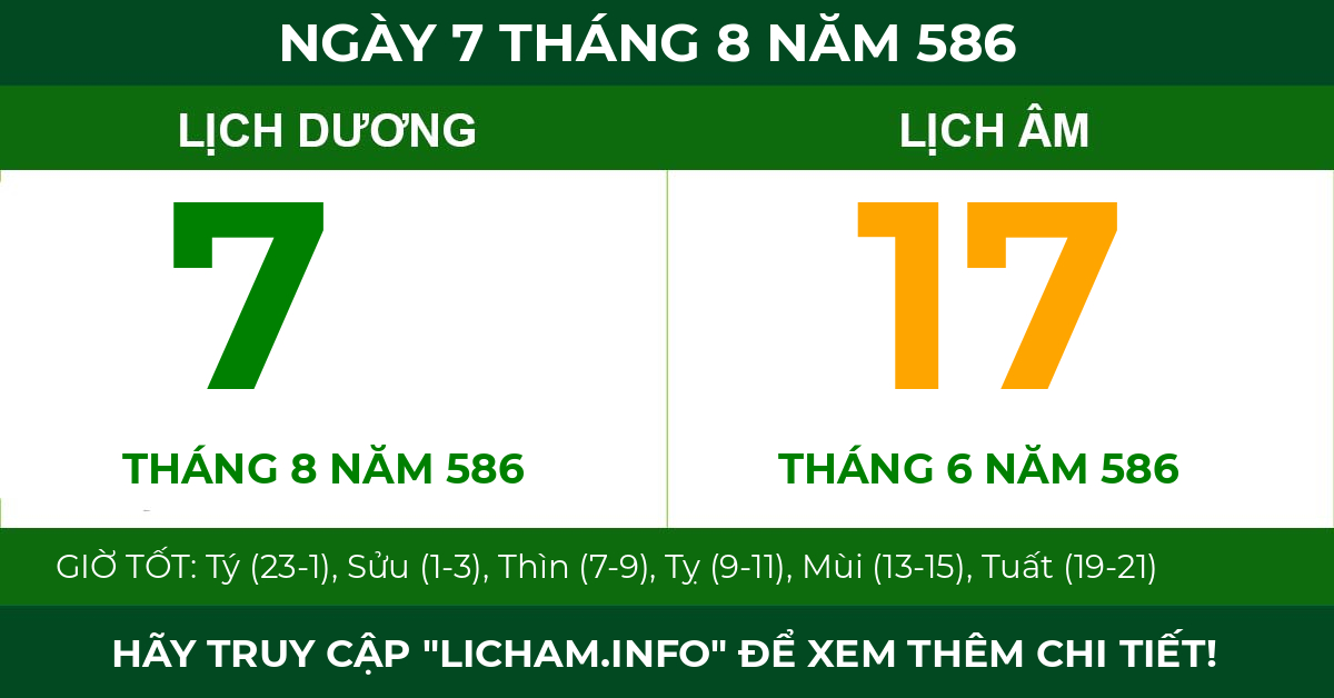 lịch âm ngày 7 tháng 8 năm 586