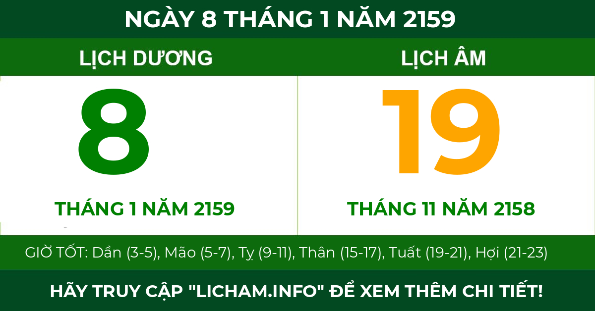 lịch âm ngày 8 tháng 1 năm 2159