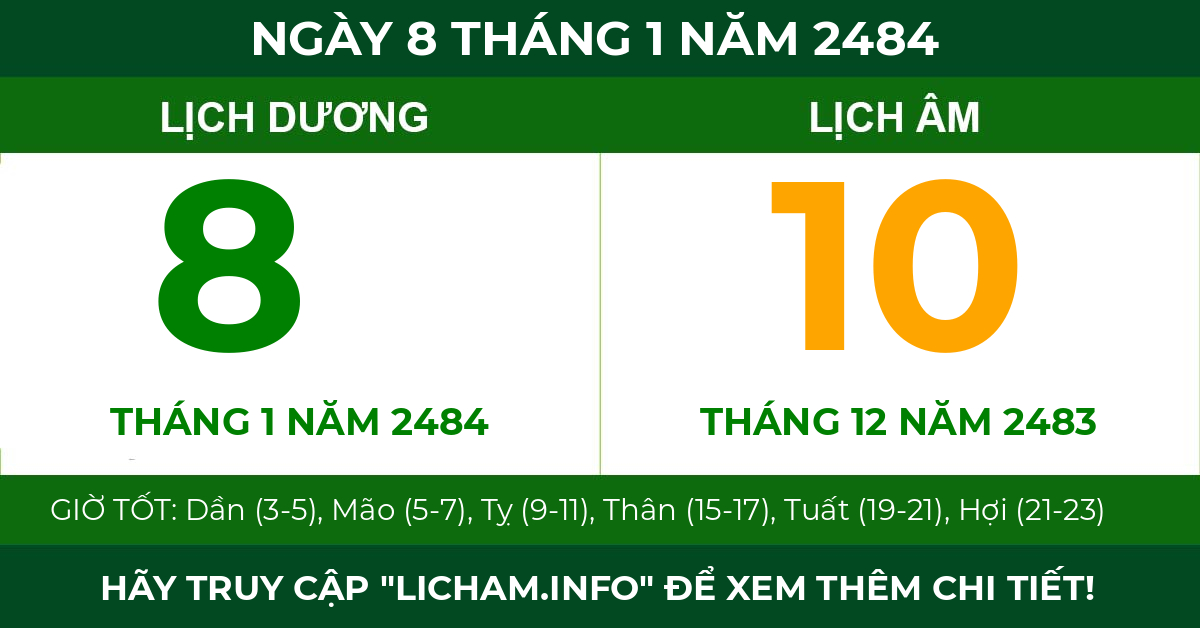 lịch âm ngày 8 tháng 1 năm 2484