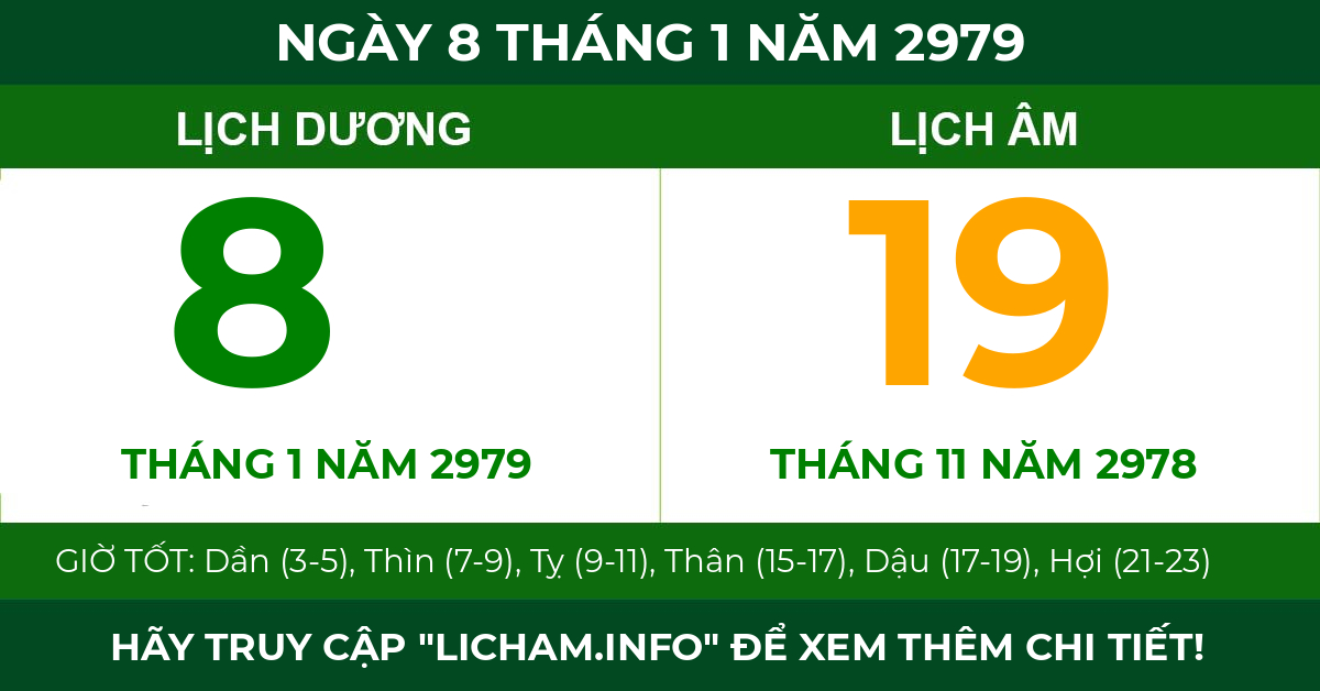lịch âm ngày 8 tháng 1 năm 2979