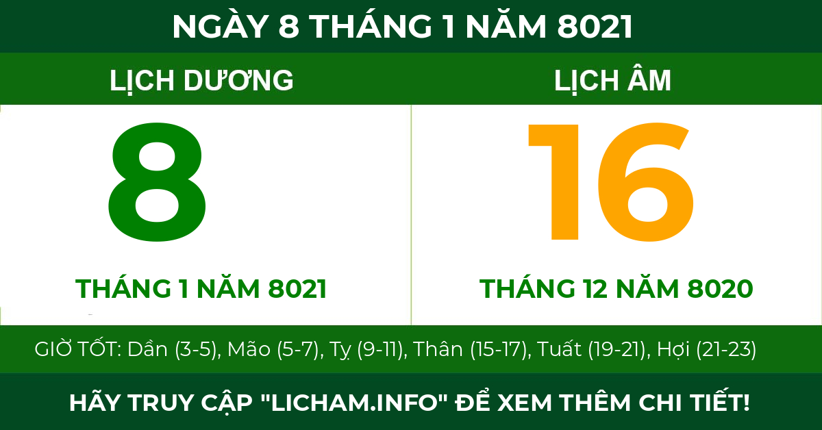 lịch âm ngày 8 tháng 1 năm 8021