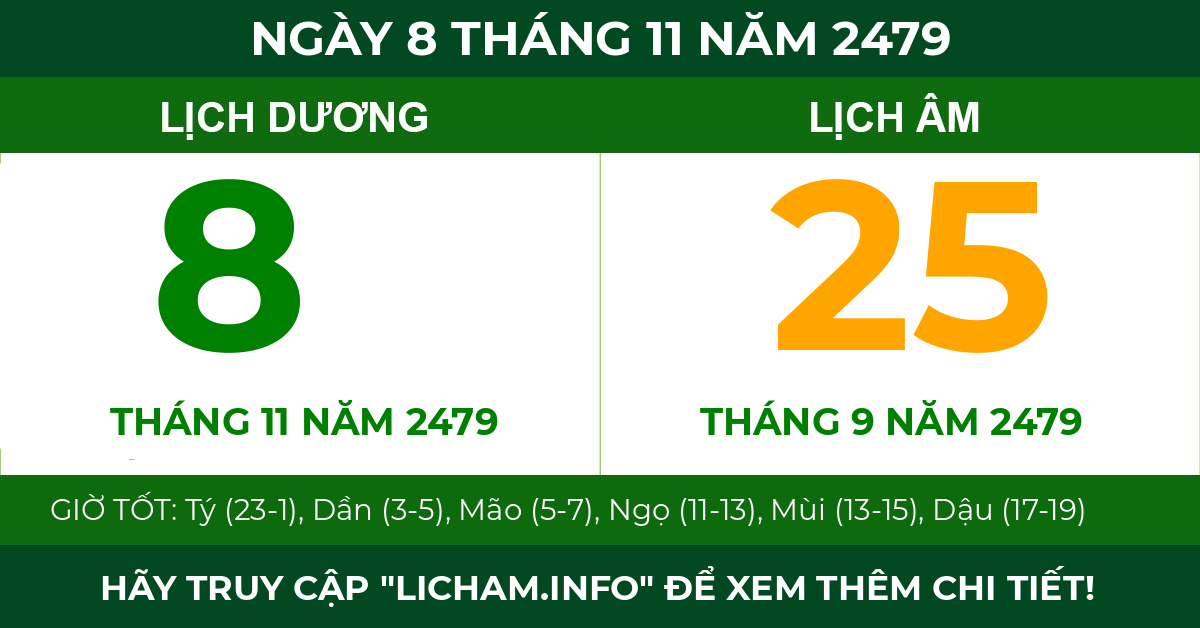 lịch âm ngày 8 tháng 11 năm 2479