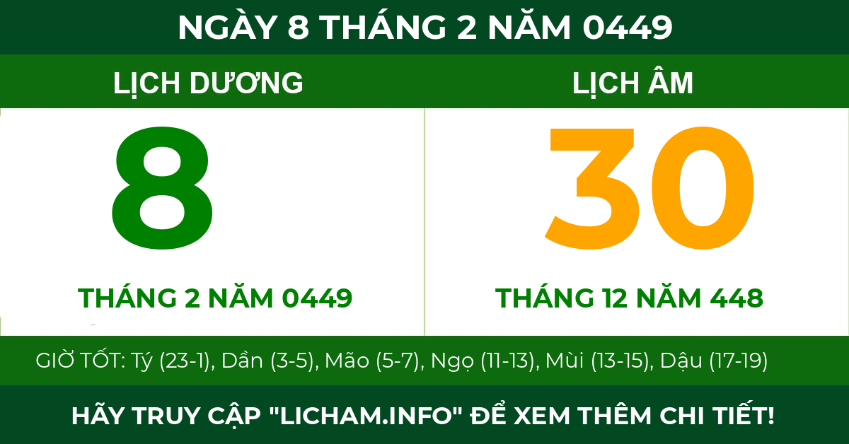 lịch âm ngày 8 tháng 2 năm 0449