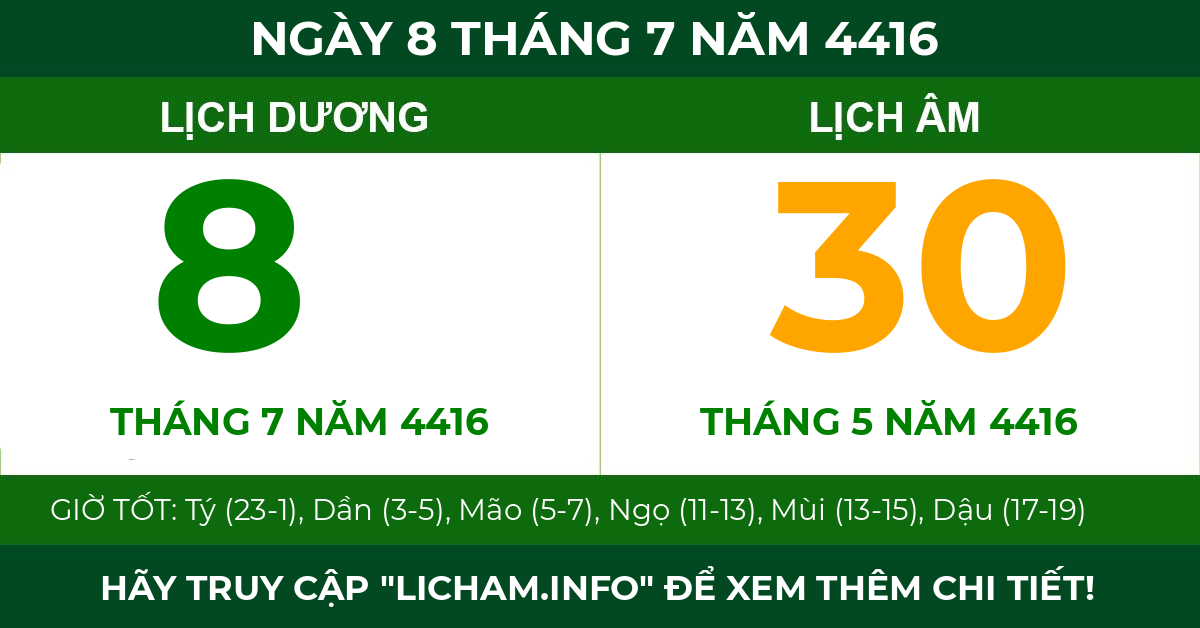 lịch âm ngày 8 tháng 7 năm 4416