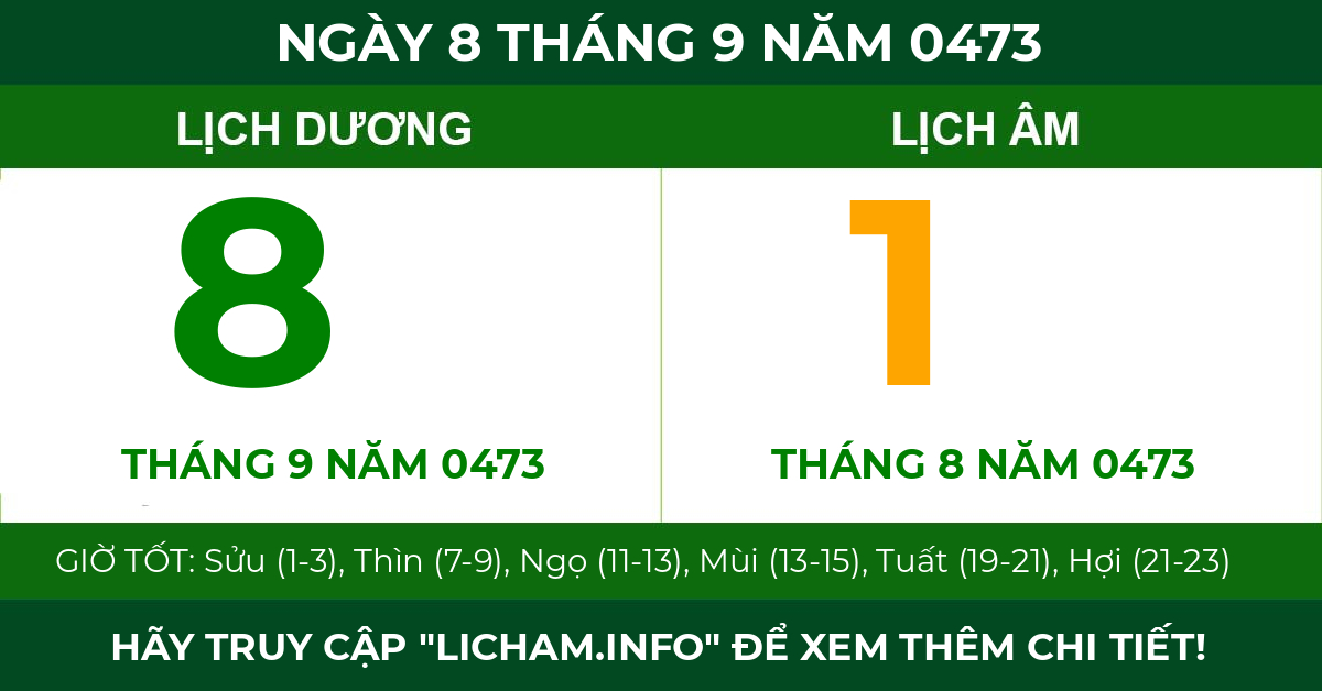 lịch âm ngày 8 tháng 9 năm 0473