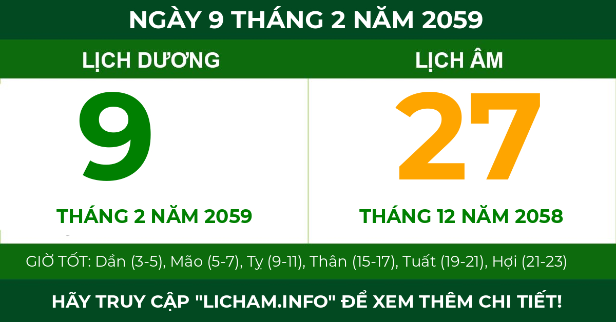 lịch âm ngày 9 tháng 2 năm 2059
