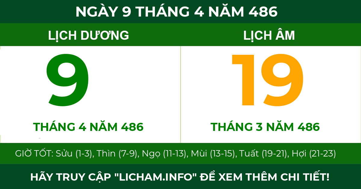 lịch âm ngày 9 tháng 4 năm 486