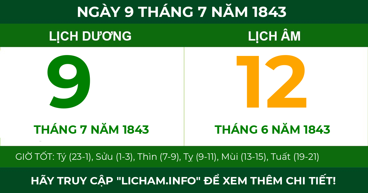 lịch âm ngày 9 tháng 7 năm 1843